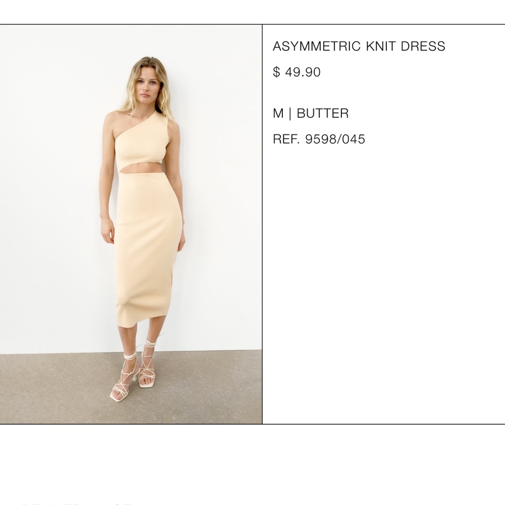 Asymmetric Knit Zara Dress